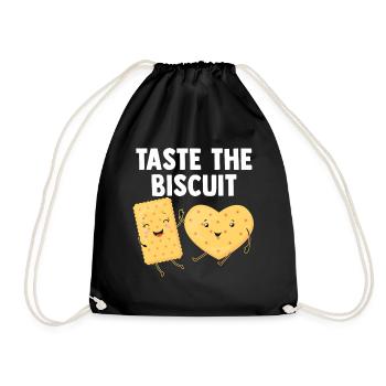 Goûtez le biscuit goûtez la bonté - Sac de sport léger - noir - Devant