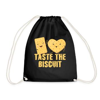 Taste The Biscuit Taste The Goodness - Drawstring Bag - black - Front