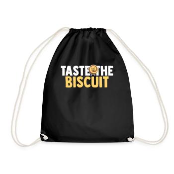 Taste The Biscuit Taste The Goodness - Drawstring Bag - black - Front
