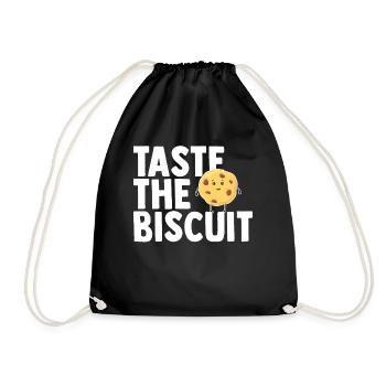 Taste The Biscuit Taste The Goodness - Drawstring Bag - black - Front