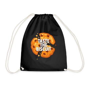 Taste The Biscuit Taste The Goodness - Drawstring Bag - black - Front