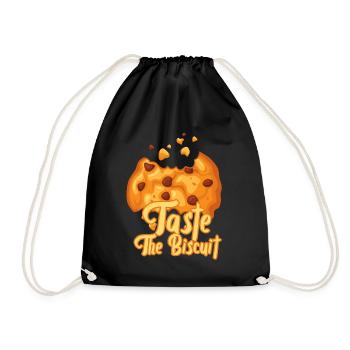 Taste The Biscuit Taste The Goodness - Drawstring Bag - black - Front