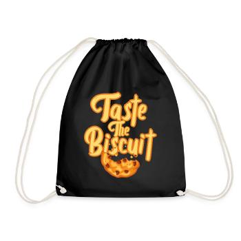 Taste The Biscuit Taste The Goodness - Drawstring Bag - black - Front