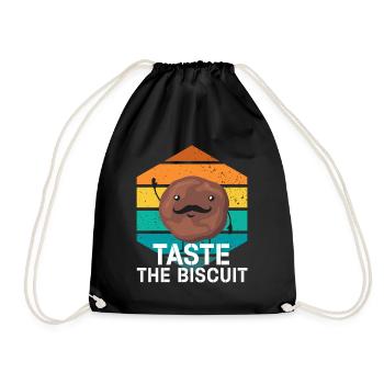 Goûtez le biscuit goûtez la bonté - Sac de sport léger - noir - Devant
