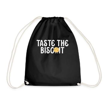 Taste The Biscuit Taste The Goodness - Drawstring Bag - black - Front