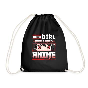 Juste une fille qui aime le costume de filles de cosplay d’anime - Sac de sport léger - noir - Devant