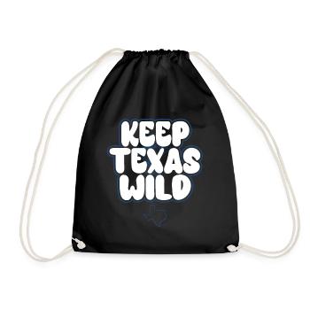 Champs de fleurs sauvages Fleurs sauvages Bluebonnet - Sac de sport léger - noir - Devant