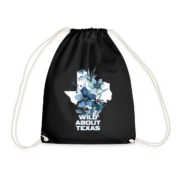 Champs de fleurs sauvages Fleurs sauvages Bluebonnet - Sac de sport léger - noir - Devant