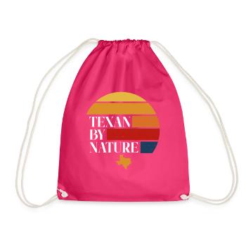 Wildflower Fields Wildflowers Bluebonnet - Drawstring Bag - fuchsia - Front