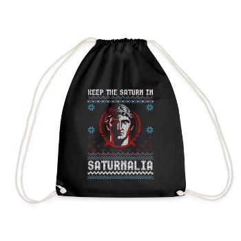 Saturnales garder Saturne dans la Rome antique - Sac de sport léger - noir - Devant