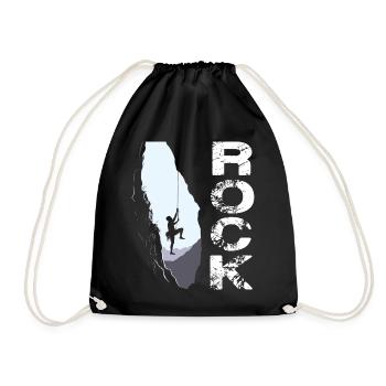 Rock Climbing - Turnbeutel - Schwarz - Vorne