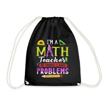Je suis un professeur de mathématiques, bien sûr que j’ai - Sac de sport léger - noir - Devant
