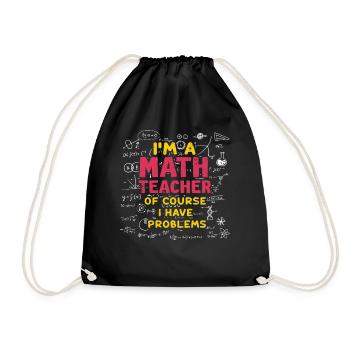Je suis un professeur de mathématiques, bien sûr que j’ai - Sac de sport léger - noir - Devant