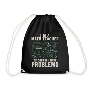 Je suis un professeur de mathématiques, bien sûr que j’ai - Sac de sport léger - noir - Devant
