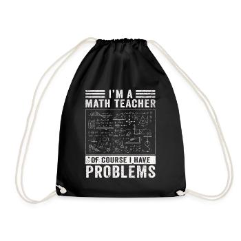 Je suis un professeur de mathématiques, bien sûr que j’ai - Sac de sport léger - noir - Devant