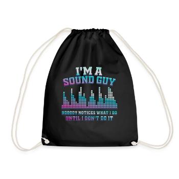 Sound Guy Not A Magician - Drawstring Bag - black - Front