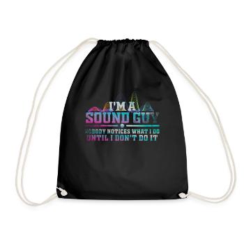Sound Guy Not A Magician - Drawstring Bag - black - Front