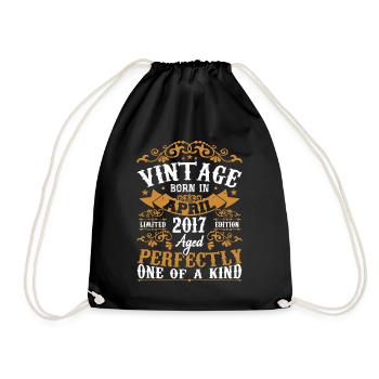 The Legends were born in April 2017 Gift 2017 - Drawstring Bag - black - Front