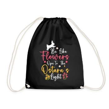 Ostara Witch Moon Eostre Spring Eastern - Drawstring Bag - black - Front