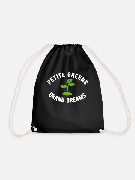 Urban Gardener Männer Frauen Microgreens - Turnbeutel - Schwarz