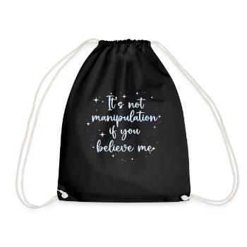 Pas de manipulation si vous croyez - Sac de sport léger - noir - Devant