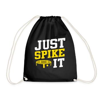 Just Spike It Roundnet Enthusiast - Turnbeutel - Schwarz - Vorne