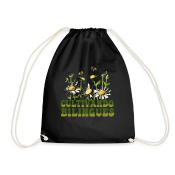 Cultivando Bilingües Spanish Teacher - Drawstring Bag - black - Front