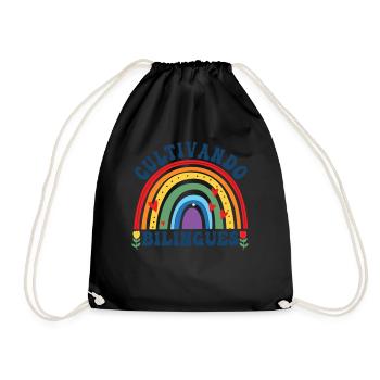 Cultivando Bilingües Spanish Teacher - Drawstring Bag - black - Front