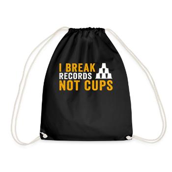 Sport Stacking Stacks Stacked Speed Cup - Turnbeutel - Schwarz - Vorne