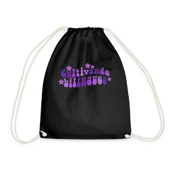 Cultivando Bilingües Spanish Teacher - Drawstring Bag - black - Front