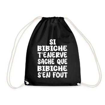 If annoys you, know that - Drawstring Bag - black - Front
