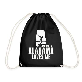 Jemand in Alabama liebt mich - Turnbeutel - Schwarz - Vorne