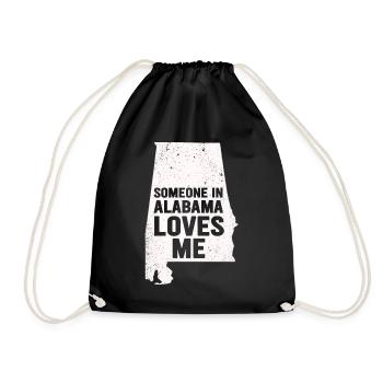 Quelqu’un en Alabama m’aime - Sac de sport léger - noir - Devant