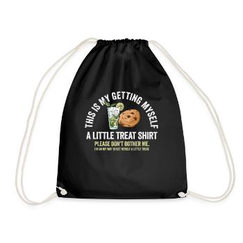 Dessert crémeux au sundae Ne me dérangez pas - Sac de sport léger - noir - Devant