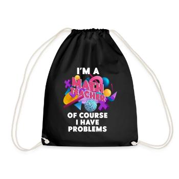 Je suis un professeur de mathématiques, bien sûr que j’ai - Sac de sport léger - noir - Devant