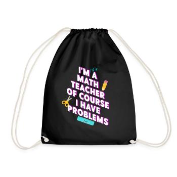 Je suis un professeur de mathématiques, bien sûr que j’ai - Sac de sport léger - noir - Devant