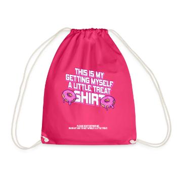 Cremiges Eisbecher-Dessert, mach mir keine Sorgen - Turnbeutel - Fuchsia - Vorne