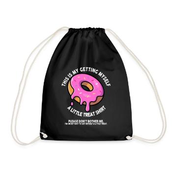 Dessert crémeux au sundae Ne me dérangez pas - Sac de sport léger - noir - Devant
