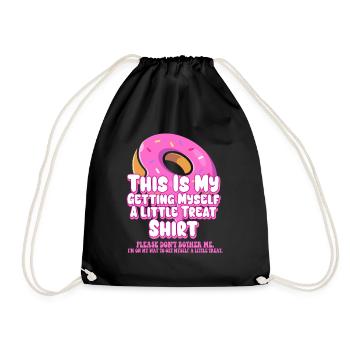 Dessert crémeux au sundae Ne me dérangez pas - Sac de sport léger - noir - Devant
