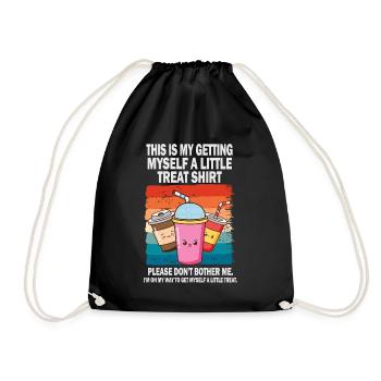 Dessert crémeux au sundae Ne me dérangez pas - Sac de sport léger - noir - Devant