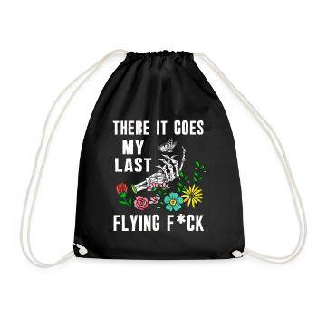 There It Goes My Last Flying F - Drawstring Bag - black - Front