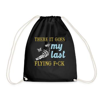 There It Goes My Last Flying F - Drawstring Bag - black - Front