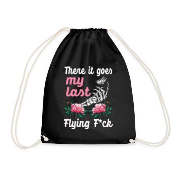 There It Goes My Last Flying F - Drawstring Bag - black - Front