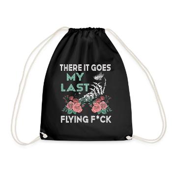 There It Goes My Last Flying F - Drawstring Bag - black - Front