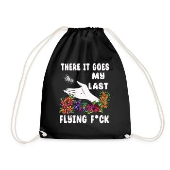 There It Goes My Last Flying F - Drawstring Bag - black - Front
