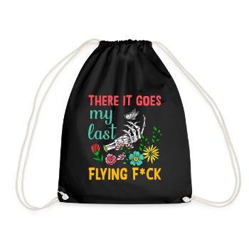 There It Goes My Last Flying F - Drawstring Bag - black - Front