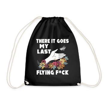 There It Goes My Last Flying F - Drawstring Bag - black - Front