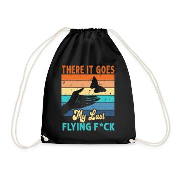 There It Goes My Last Flying F - Drawstring Bag - black - Front
