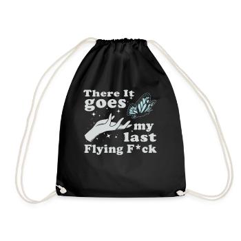 There It Goes My Last Flying F - Drawstring Bag - black - Front