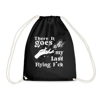 There It Goes My Last Flying F - Drawstring Bag - black - Front